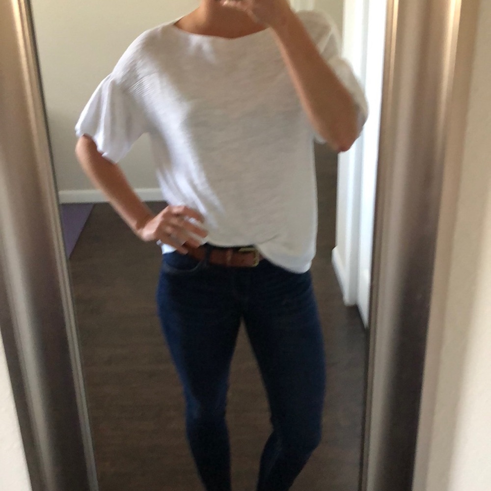 White tunic top